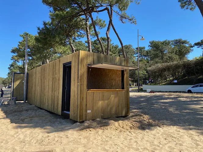 Container moderne aménagé en bureau jardin - solution télétravail